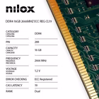 Immagine di Modulo di memoria sdram 16GB ddr4 tft 2.666 mhz NILOX NILOX TECH - RAM DDR4 16GB 2666Mhz CAS Late