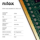 Immagine di Modulo di memoria sdram 16GB ddr4 tft 2.666 mhz NILOX NILOX TECH - RAM DDR4 16GB 2666Mhz CAS Late