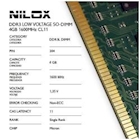 Immagine di Modulo di memoria so-dimm 4GB ddr3l tft 1600 mhz NILOX NILOX TECH - RAM DDR3L SO-DIMM 4GB 1600MH