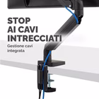 Immagine di Braccio monitor singolo platinum