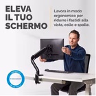 Immagine di Braccio monitor singolo platinum