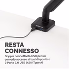 Immagine di Braccio monitor singolo platinum