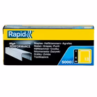 Immagine di Punti galvanizzati - 13/4 - 4 mm - metallo - rapid - conf. 5000 pezzi