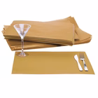 Immagine di Tovaglietta in cartapaglia cm 40x30 colore ocra 250 pezzi