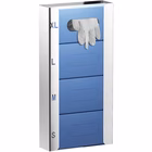 Immagine di Dispenser inox lucido MARPLAST QUADRINOX quadrupla taglia per guanti in lattice montaggio a muro