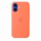 Immagine di Custodia MagSafe in silicone colore mandarancio per iPhone 16