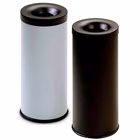 Immagine di Cestino gettacarte MARPLAST FIREBIN 25 autoestinguente da 25 litri lamiera verniciata colore grigio