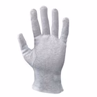 Immagine di Guanti in cotone 100% bianco taglia donna - paio