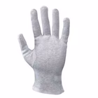 Immagine di Guanti in cotone 100% bianco taglia donna - paio