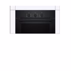 Immagine di Forno da incasso A BOSCH FORNO 3 MANPOLE A 66L NERO HBF011BA2