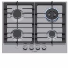 Immagine di Piano cottura gas acciaio inox Acciaio inox BOSCH PIANO GAS PCH6A5I90 4F 60CM INOX PCH6A5I90