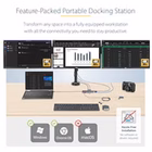 Immagine di Adattatore USB-C a tre monitor