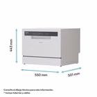 Immagine di Lavastoviglie a libera installazione 6 CANDY copie 6E51LW 32002573