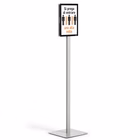 Immagine di Espositore da pavimento DURABLE INFO STAND BASIC A4 colore grigio antracite