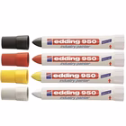 Immagine di Marcatore a vernice solida colore nero EDDING E-950 punta conica maxi