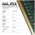 Immagine di Modulo di memoria rdimm 32GB ddr4 tft 2400 mhz NILOX NILOX TECH - RAM DDR4 32GB 2400MHZ ECC REG