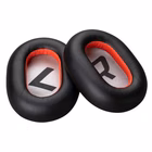 Immagine di Poly voyager 8200 black leatherette ear cushions 2 pieces - replaces poly sku 215694-01