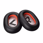 Immagine di Poly voyager 8200 black leatherette ear cushions 2 pieces - replaces poly sku 215694-01