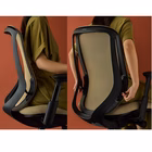 Immagine di Sedia operativa SYLPHY - sedile tessuto nero e schienale rete nera