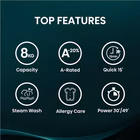 Immagine di Lavatrice a carica frontale A 8 kg HISENSE WF1Q8041BW