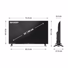 Immagine di Tv 32" hd (1366x768) SHARP 32 HD Frameless HTM 32HA1205E