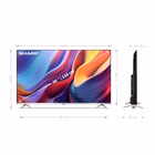 Immagine di Tv 50" 4K (3840x2160) SHARP 50 UHD 4K QLED FRAMELESS SMART GOOGLE TV HARMAN KA 50GP6265E