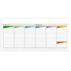 Immagine di Planning/base da tavolo settimanale 30x14,5 multicolore 40+
