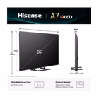 Immagine di Tv 55" 4K (3840x2160) HISENSE 55 A79Q QLED 4K UHD SMART VIDAA U9 55A79Q