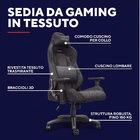 Immagine di Gxt723 ruya fabric chair grey