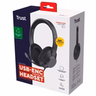 Immagine di Cuffia TRUST AYDA 25462 USB-ENC con filo plastica riciclata