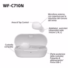 Immagine di Auricolari wireless Nero SONY WF-C710N WFC710NW.CE7