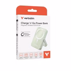 Immagine di Power bank VERBATIM POWER BANK 10000MAH MAGNETICO GREEN con Supporto 32259
