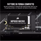 Immagine di Ssd interni 1000GB pcie gen 4.0 x 4 nvme CORSAIR CORSAIR MP600 MICRO 1TB M.2 2242 V2 CSSD1000600MC