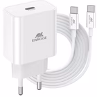 Immagine di Caricabatterie wireless/senza fili Bianco USB-C RIVACASE Caricatore da muro WD4 EU bianco 20 W PD 3.