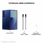 Immagine di Smartphone 512GB SAMSUNG GALAXY Z FOLD7 12+512GB BLUE SHADOW SM-F966BDBCEUE