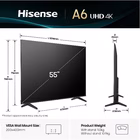 Immagine di Tv 55" 4K (3840x2160) HISENSE 55 A69Q 4K UHD SMART VIDAA U9 55A69Q