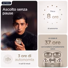 Immagine di Auricolari senza filo si bluetooth Beige MOTOROLA MOTO BUDS LOOP SWAROVSKI PG38C07172