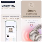 Immagine di Auricolari senza filo si bluetooth Beige MOTOROLA MOTO BUDS LOOP SWAROVSKI PG38C07172