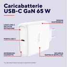 Immagine di Maxo 65w USB-C gan charger white