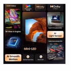 Immagine di Tv 50" 4K (3840x2160) HISENSE 50 U79Q MINI LED 4K UHD SMART VIDAA REFRESH RATE 1 50U79Q