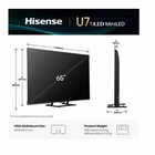 Immagine di Tv 65" 4K (3840x2160) HISENSE 65 U79Q MINI LED 4K UHD SMART VIDAA REFRESH RATE 1 65U79Q