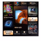 Immagine di Tv 75" 4K (3840x2160) HISENSE 75 U79Q MINI LED 4K UHD SMART VIDAA REFRESH RATE 1 75U79Q