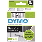 Immagine di Nastro DYMO 450100 D1 mm 12x7 m nero/trasparente
