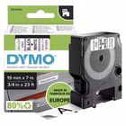 Immagine di Nastro DYMO 458030 D1 mm 19x7 m nero/bianco