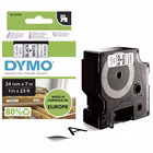 Immagine di Nastro DYMO 537130 D1 mm 24x7 m nero/bianco