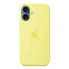 Immagine di Cover MagSafe in silicone colore giallo neon per iPhone 17