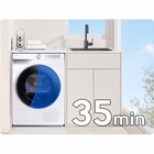 Immagine di Asciugatrice a condensazione 9 kg pompa di calore SAMSUNG DV90DG6845LBU3