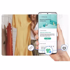 Immagine di Asciugatrice a condensazione 9 kg pompa di calore SAMSUNG DV90DG6845LBU3