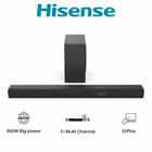 Immagine di Soundbar 480 Nero HISENSE SOUNDBAR HS3100 3.1 DOLBY + SUBWOOFER BLUETOOTH 48 HS3100
