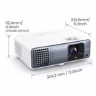 Immagine di Videoproiettore uhd 4K (3840x2160) 3.200 ansi lumen BENQ TK710 9H.JSJ77.17E